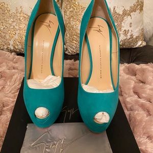 Brand New Giuseppe Zanotti Peep Toe Platforms